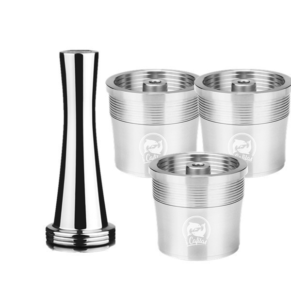 Portable Stainless Steel Reusable Coffee Capsule Tumbler – Travel Mug for Espresso & Cold Brew
