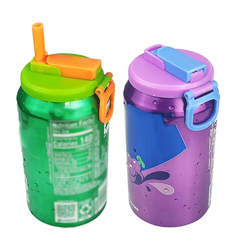 Soda Can Lid Cover with Straw – Reusable Drink Cap for Soft Drinks, Diet Soda & Beverages On-the-Go