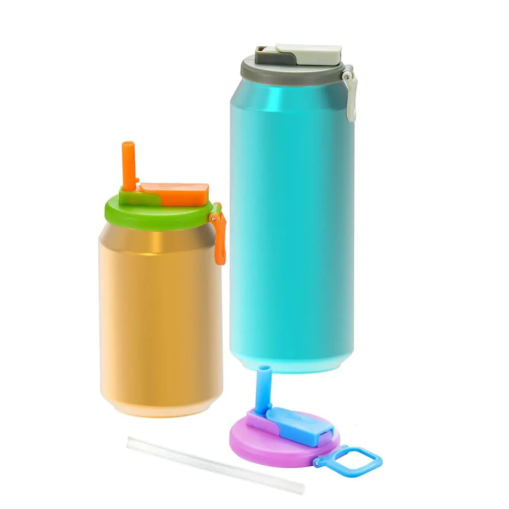 Soda Can Lid Cover with Straw – Reusable Drink Cap for Soft Drinks, Diet Soda & Beverages On-the-Go