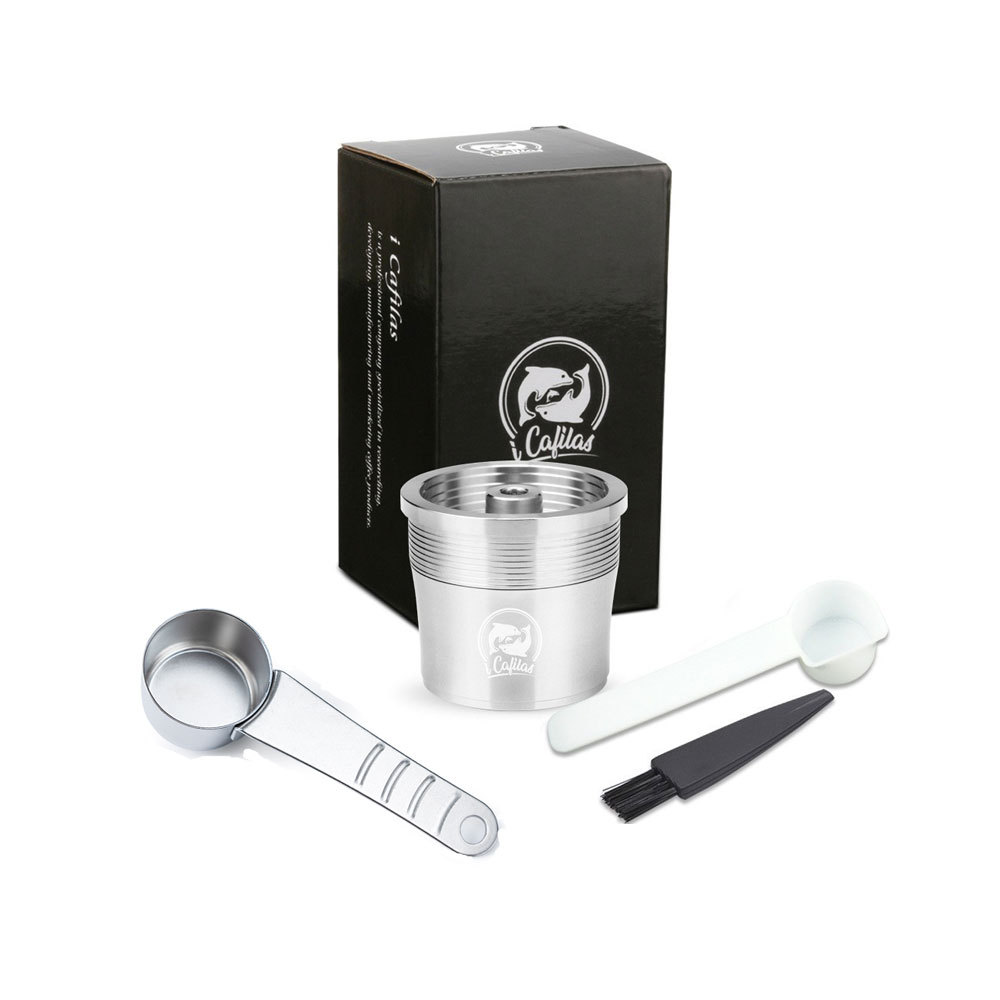 Portable Stainless Steel Reusable Coffee Capsule Tumbler – Travel Mug for Espresso & Cold Brew
