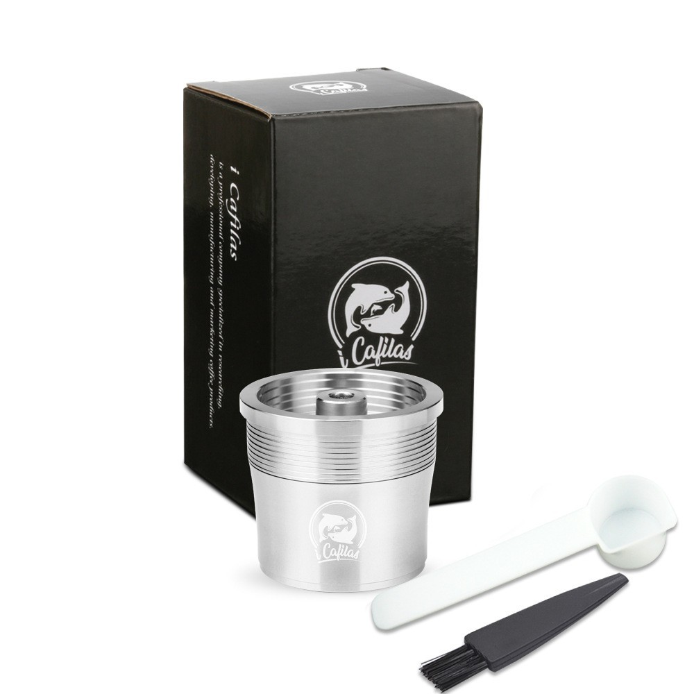 Portable Stainless Steel Reusable Coffee Capsule Tumbler – Travel Mug for Espresso & Cold Brew