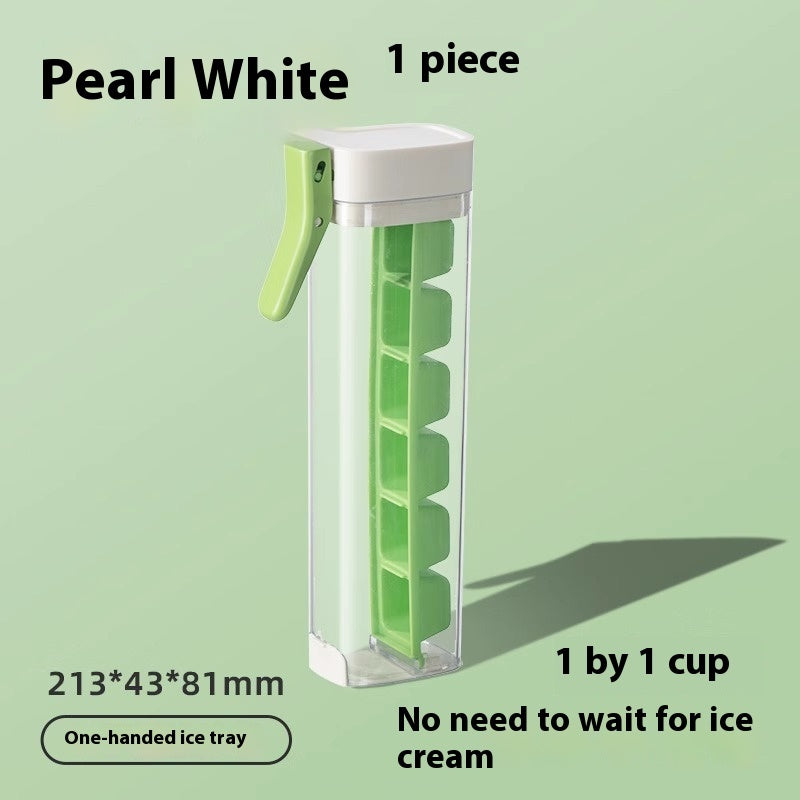 Food Grade Ice Cube Maker Handle Tray with Handle & Storage Box – Household Ice Mold for Drinks, Cocktails, and Summer Refreshments