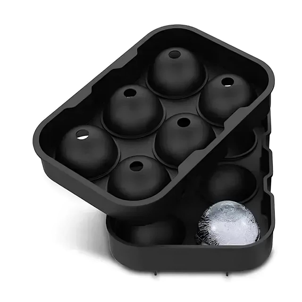 Silicone Ice Ball Mold Tray – Large Round Ice Maker for Whiskey, Cocktails, Soft Drinks & Summer Beverages – Kitchen Utensil for Perfect Chill