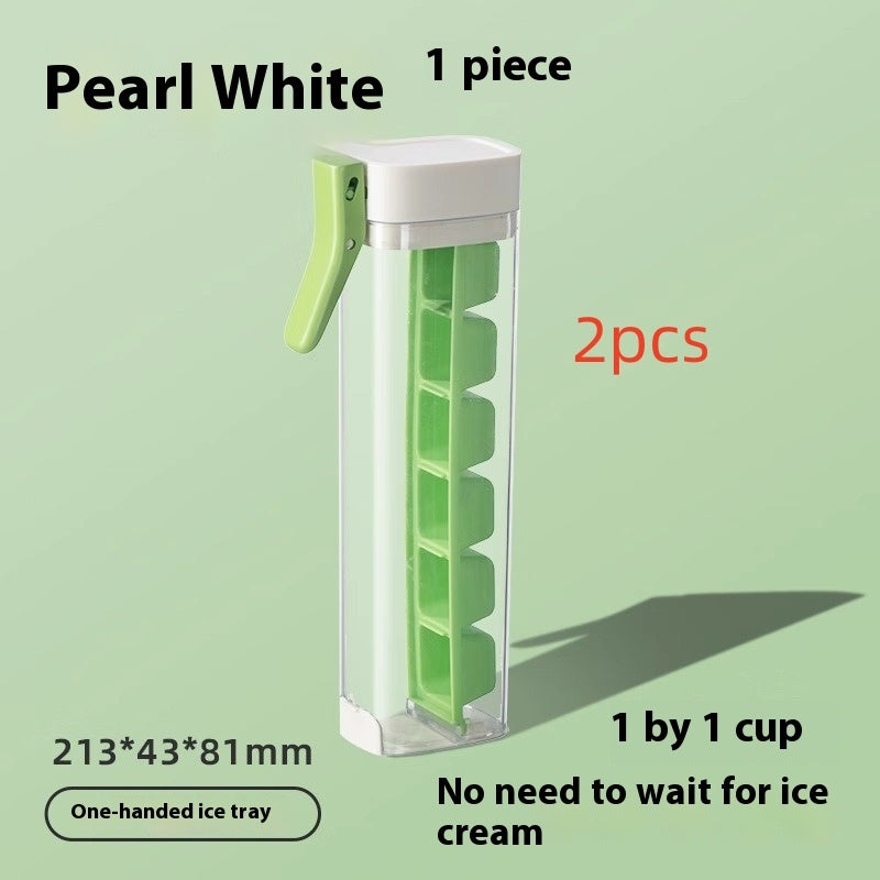 Food Grade Ice Cube Maker Handle Tray with Handle & Storage Box – Household Ice Mold for Drinks, Cocktails, and Summer Refreshments