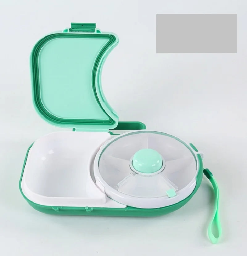 Rotating Kids Lunchbox – Leakproof Bento Box with Compartments for School Lunch, Snacks & Meals | BPA-Free, Microwave Safe
