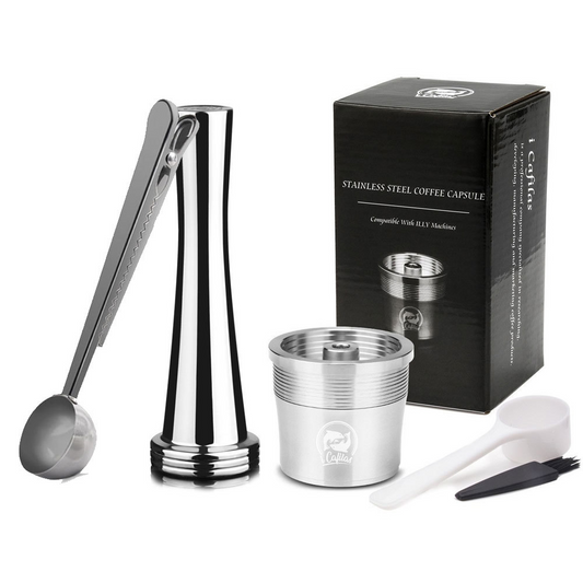 Portable Stainless Steel Reusable Coffee Capsule Tumbler – Travel Mug for Espresso & Cold Brew
