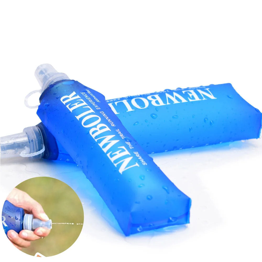 Collapsible Soft Flask Water Bottle – 250ml/500ml TPU-Free Hydration for Running, Vests, Waist Packs & Outdoor Sports