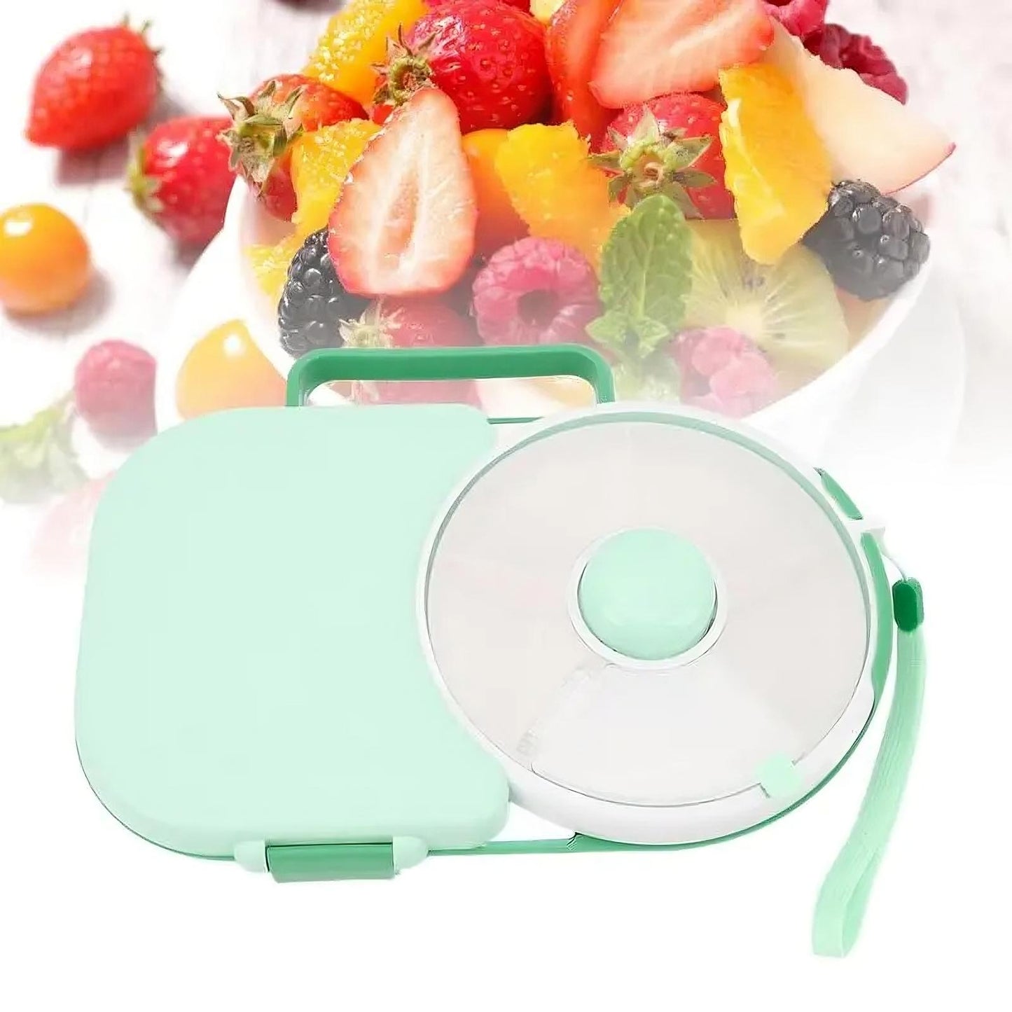 Rotating Kids Lunchbox – Leakproof Bento Box with Compartments for School Lunch, Snacks & Meals | BPA-Free, Microwave Safe