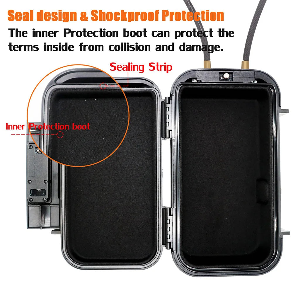 Portable Travel Safe Lockbox – Waterproof Anti-Theft Mini Security Case for Valuables