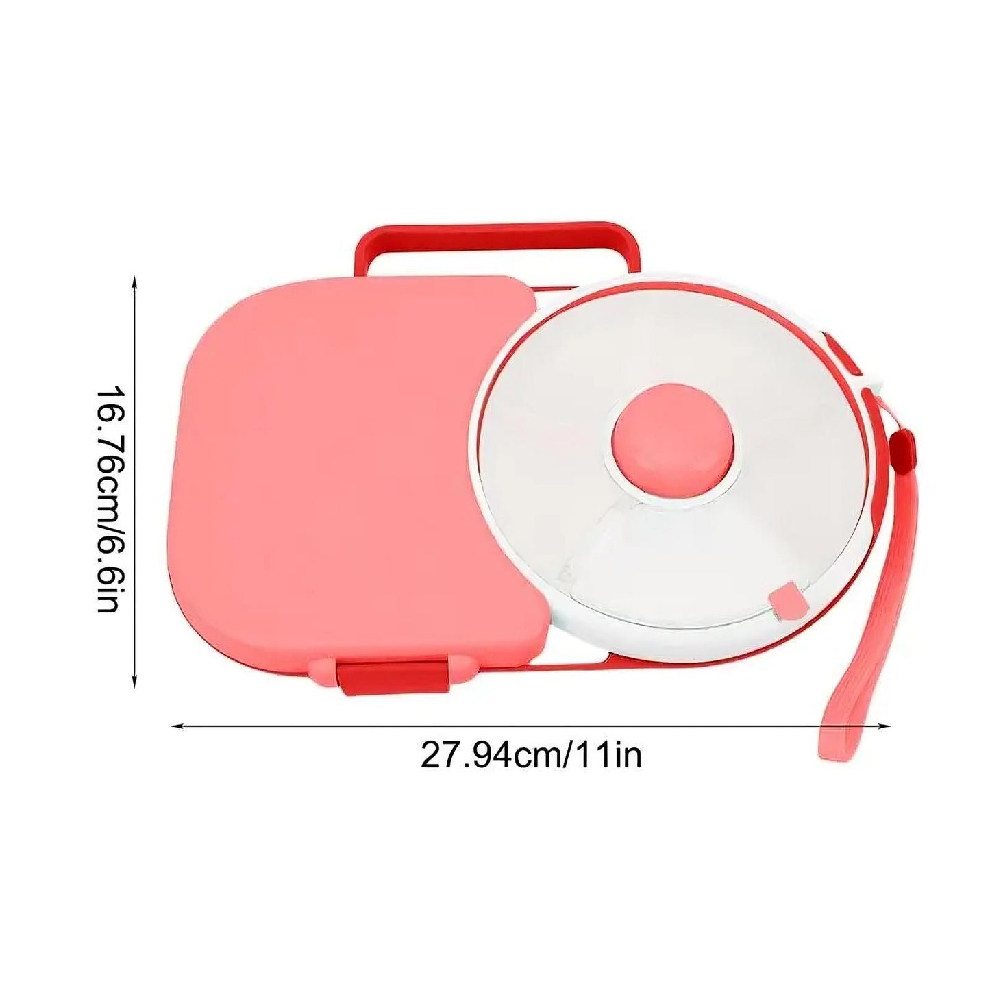 Rotating Kids Lunchbox – Leakproof Bento Box with Compartments for School Lunch, Snacks & Meals | BPA-Free, Microwave Safe