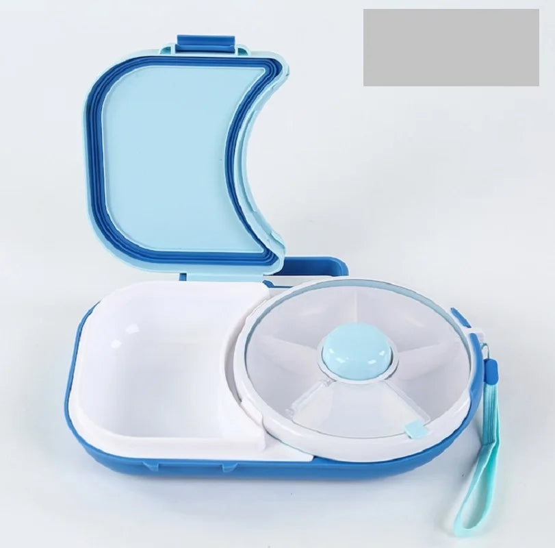 Rotating Kids Lunchbox – Leakproof Bento Box with Compartments for School Lunch, Snacks & Meals | BPA-Free, Microwave Safe