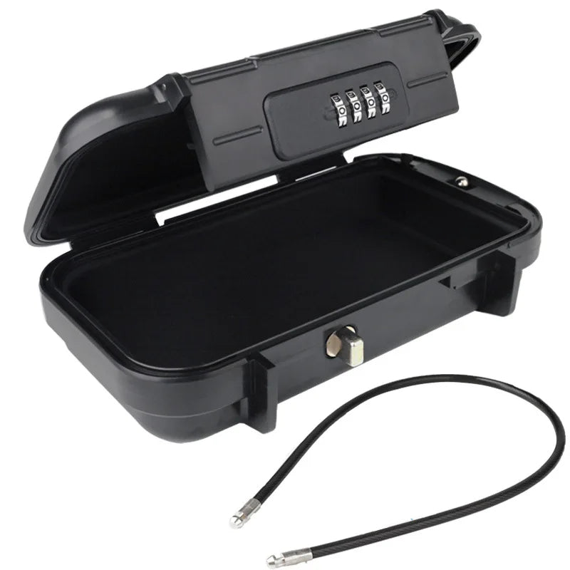 Portable Travel Safe Lockbox – Waterproof Anti-Theft Mini Security Case for Valuables