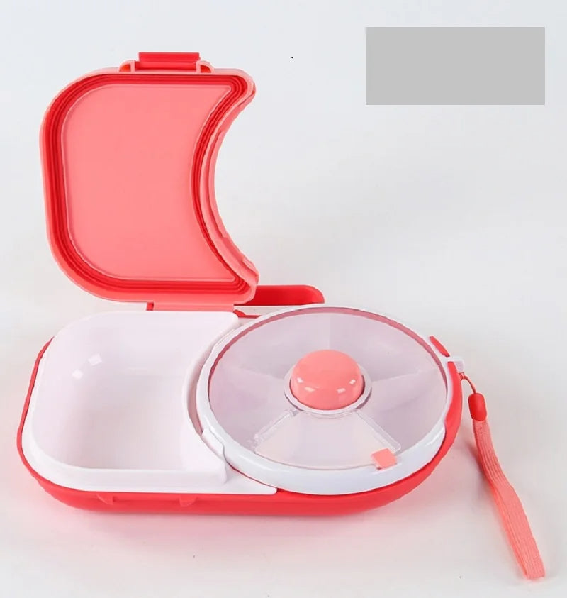 Rotating Kids Lunchbox – Leakproof Bento Box with Compartments for School Lunch, Snacks & Meals | BPA-Free, Microwave Safe